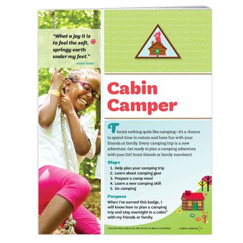 You'll have access to a supply list and Leaders Guide that accompany each booklet and can expand the learning experience. . Brownie camper badge requirements pdf